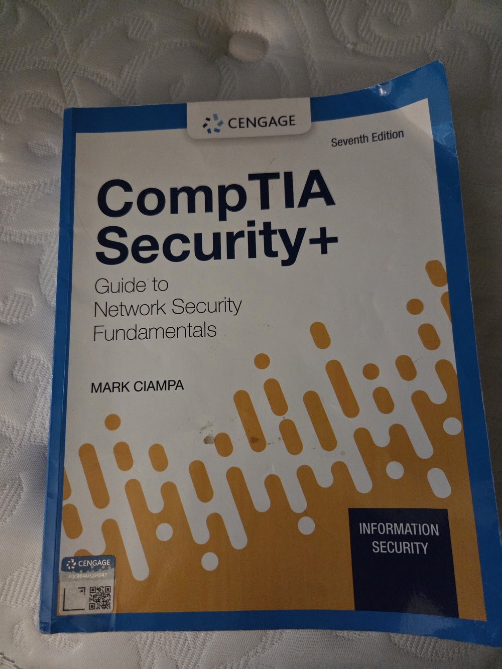 Cengage CompTIA Security+ Guide to Network Security Fundamentals - White & Gold